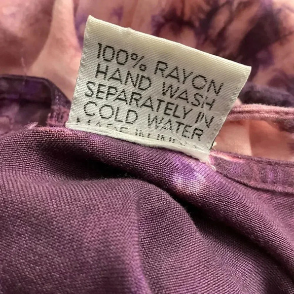 KCC Purple And Pink Tie Dye Sleeveless Dress - Picture 6 of 6